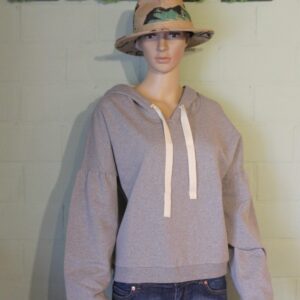 Soft Hoodie mit trendigem Ärmeldesign von Alma & Lovis in der Farbe grau