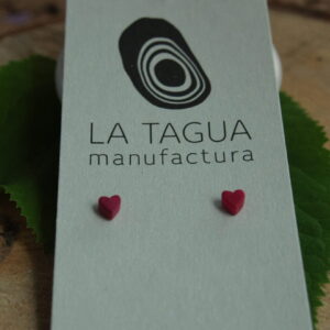 Ohrringe "Corapo" Herz aus der Tagua Nuss in verschiedenen Farben (Stecker)