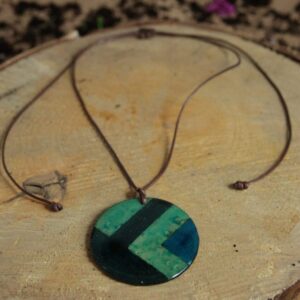 Kette "Cipacoa“ in der Länge verstellbar und in der Farbe türkis