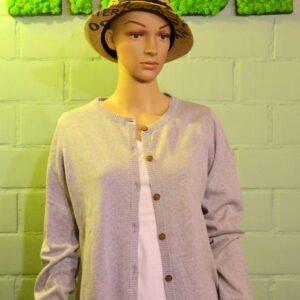 Damen Cardigan von Melawear in der Farbe grau meliert