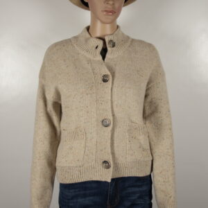 Strickjacke SIGLIA von Living Crafts in der Farbe Lanolin