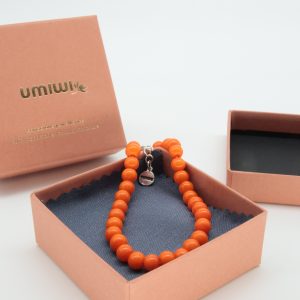 Armband aus Glasperlen mit Silberverschluss (925er) von Umiwi in verschiedenen Farben