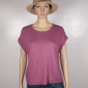Pique Ruffle Shirt von Alma & Lovis in der Farbe malaga