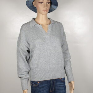Sweater ULANA von Living Crafts in der Farbe Grey Melange