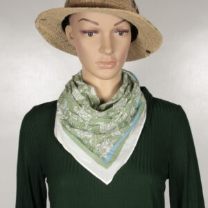 Tuch TEIDA von Living Crafts aus Baumwolle in der Farbe Botanical/flowers