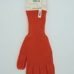 Strick Handschuhe RISHI von Melawear in der Farbe orange brick Gr. S/M