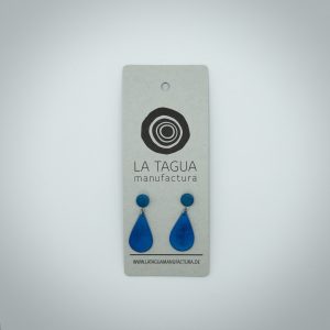 Ohrringe aus der Tagua Nuss "GOTAPO" in der Farbe türkis (Stecker)