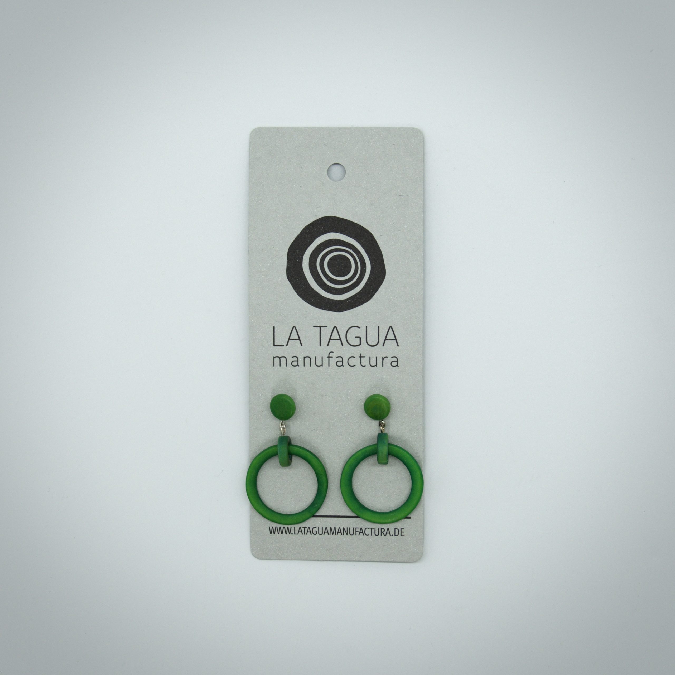 La Tagua Manufactura Ohrringe Aripo – Grün