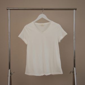 ALMA & LOVIS V-Neck Shirt White