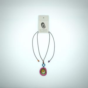 La Tagua Manufactura Kette „Ana“ aus Tagua – Bunt