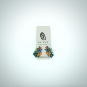 La Tagua Ohrringe „Animals“ Frosch aus Totumo