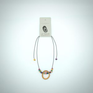 La Tagua Manufactura Halskette Emily – Bunt Pastell
