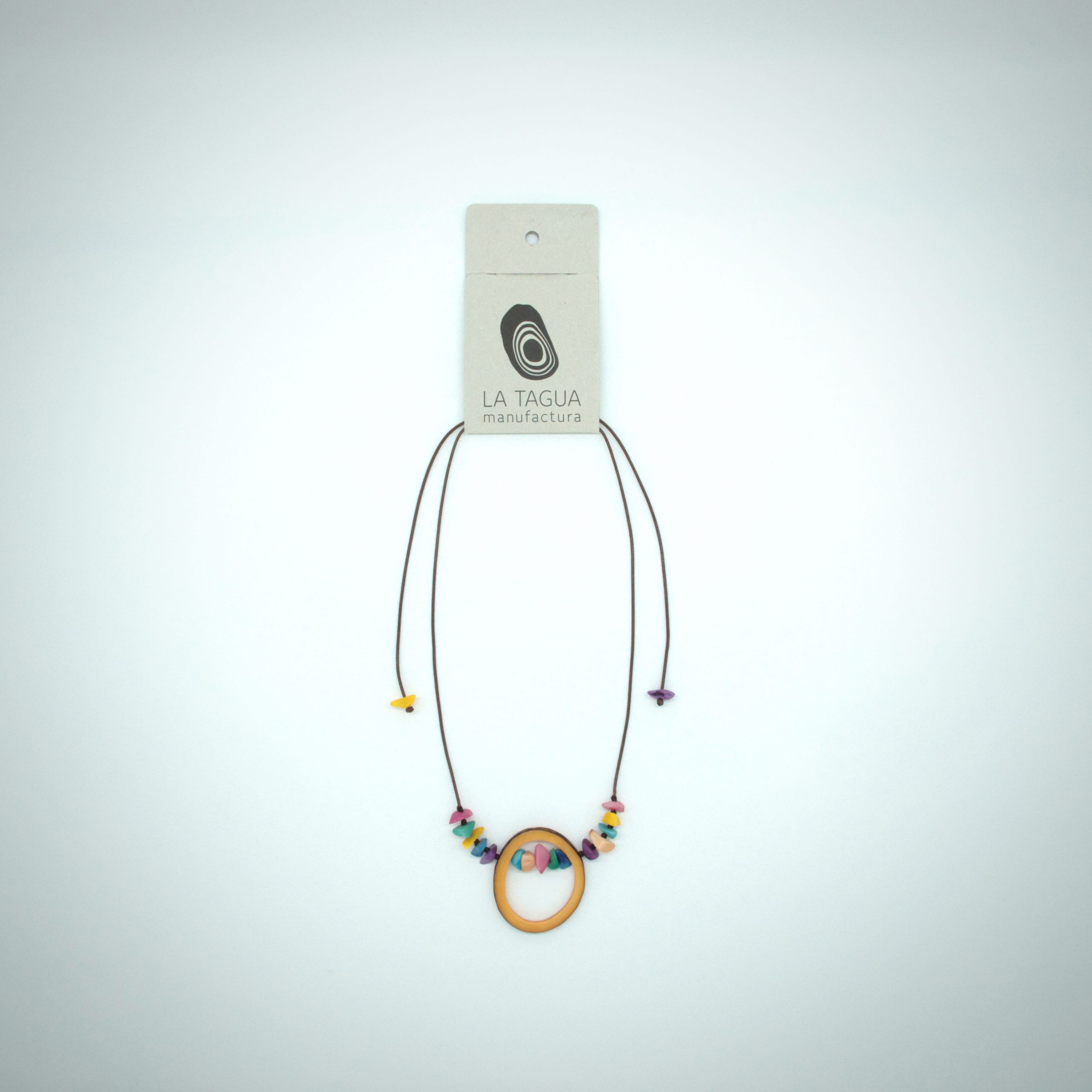 La Tagua Manufactura Halskette Emily – Bunt Pastell