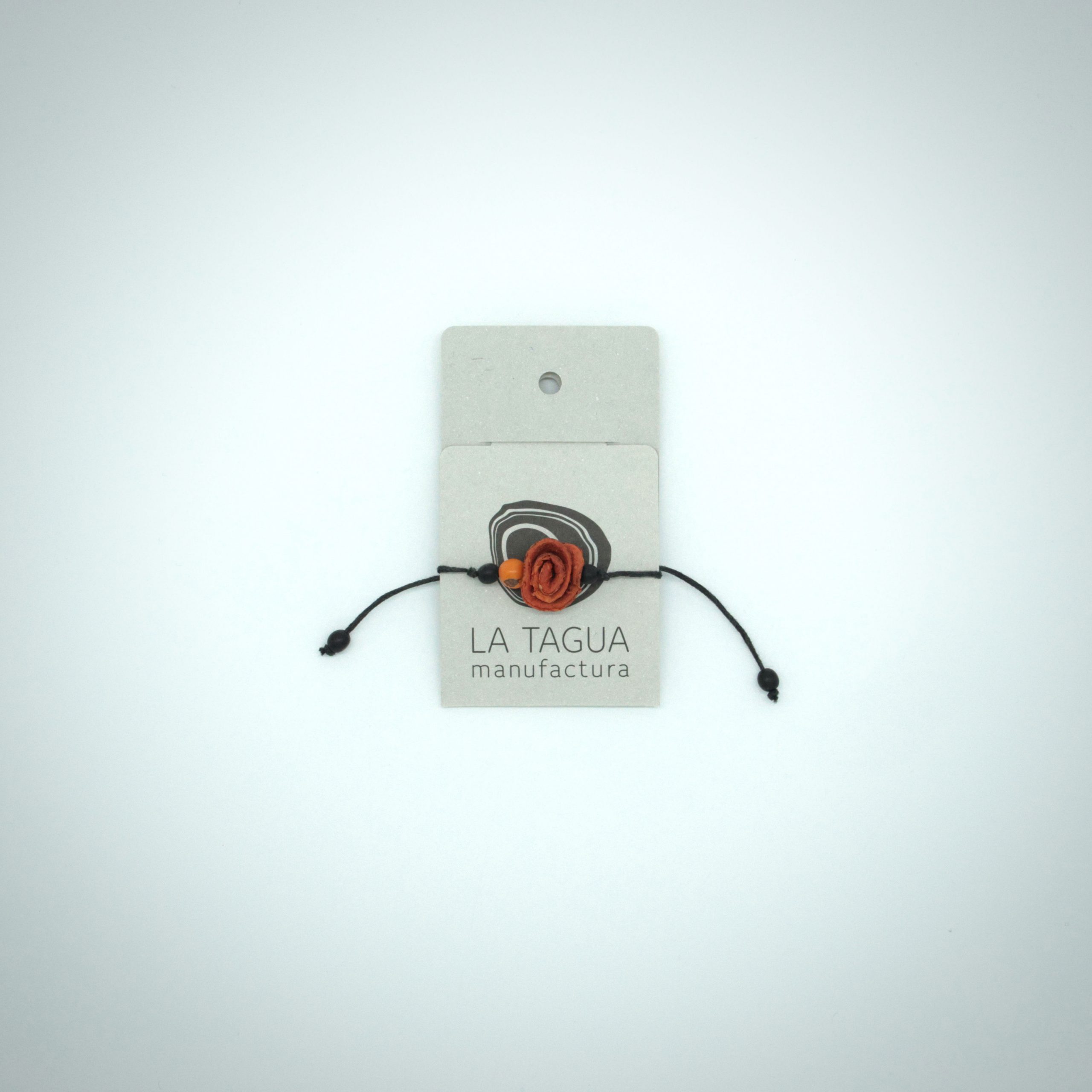 La Tagua Armband „Floripu“ aus Orangenschale und Açaí-Beeren