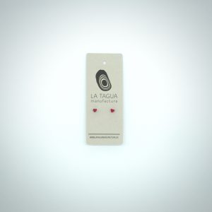 Ohrringe "Corapo" Herz aus der Tagua Nuss in verschiedenen Farben (Stecker)