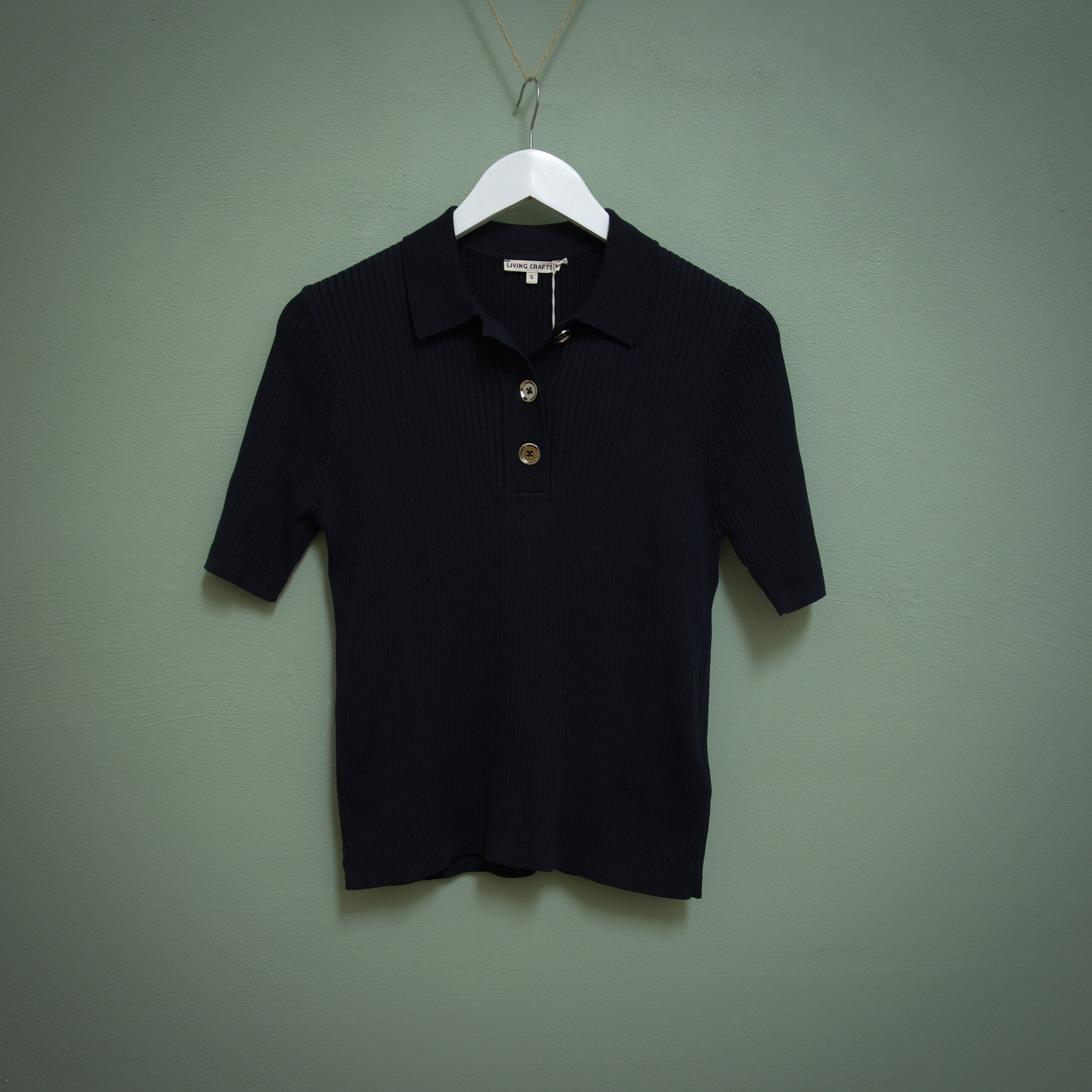 Polo Shirt AMIA von Living Crafts in der Farbe Tintenblau