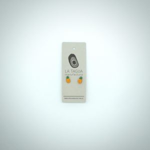 La Tagua Ohrringe „Malambito“ Ananas aus Totumo
