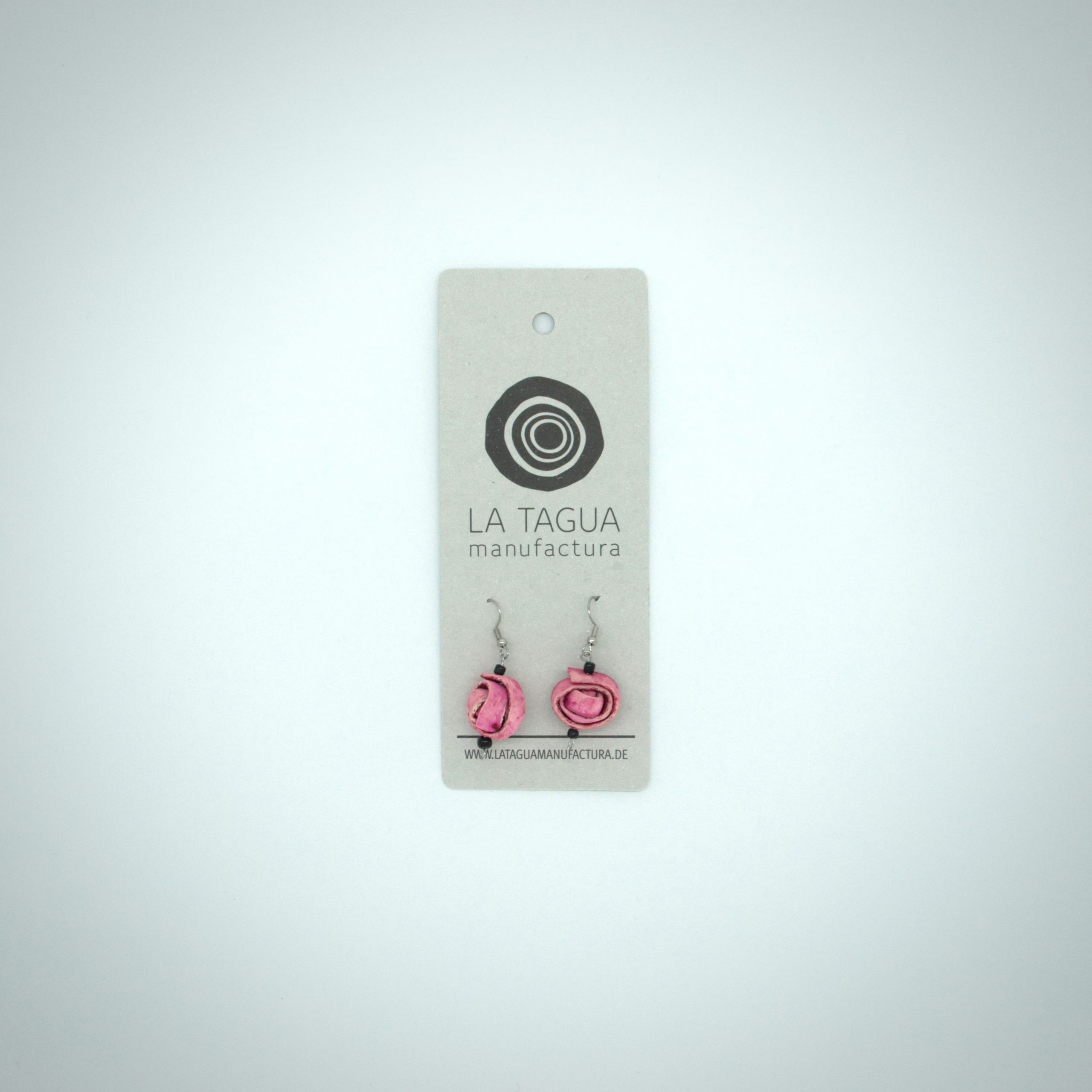 La Tagua Manufactura Ohrringe Caracola – Pink