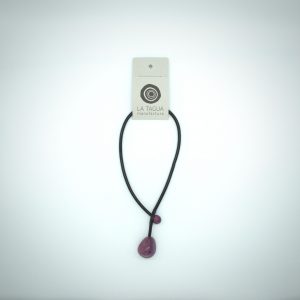 La Tagua Halskette „Pefra“ aus Tagua-Nuss – Lila