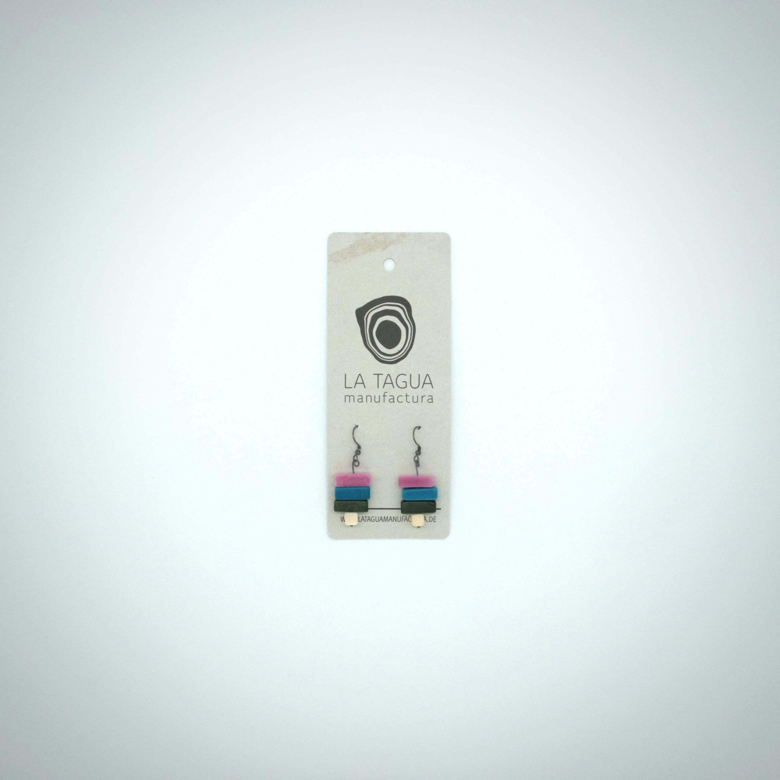 La Tagua Ohrringe „Colora“ aus Tagua-Nuss