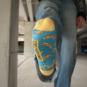 GREENBOMB Socken Banana – Blau/Gelb
